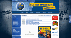 Desktop Screenshot of handball-marienberg.de