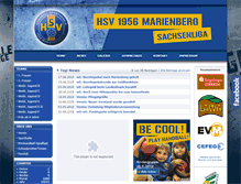 Tablet Screenshot of handball-marienberg.de